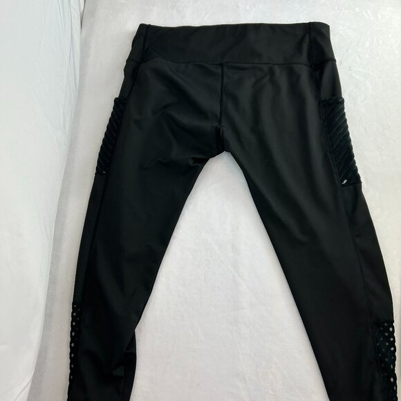 JGX Performance Leggings Womens 3 X Black Stretch Gym Running Training Yoga - Picture 1 of 11